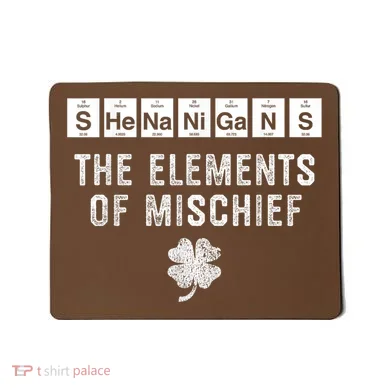 Funny Chemistry Shenanigans Periodic Table Elements Mousepad