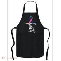 Faith Cancer Support Ribbon Thyroid Cancer Awareness Apron thumb 0