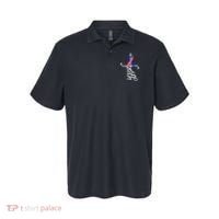 Faith Cancer Support Ribbon Thyroid Cancer Awareness Polo thumb 0