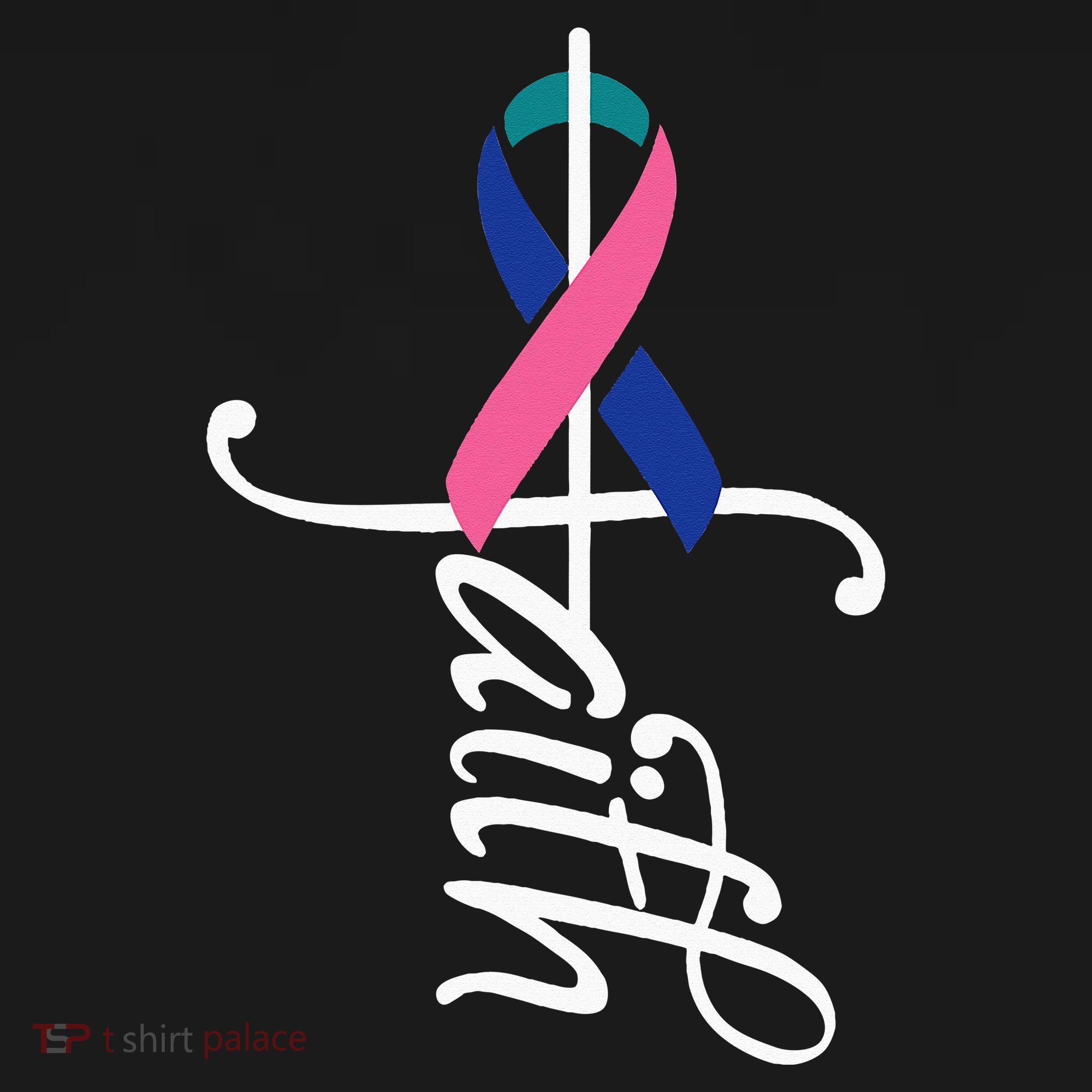 Faith Cancer Support Ribbon Thyroid Cancer Awareness Women's Hoodie