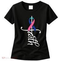 Faith Cancer Support Ribbon Thyroid Cancer Awareness Women's T-Shirt thumb 0