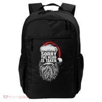 Funny Christmas Sorry This Beard Is Taken Santa Claus Backpack thumb 0