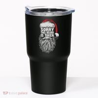Funny Christmas Sorry This Beard Is Taken Santa Claus Tumbler thumb 0
