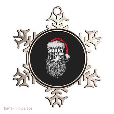 Funny Christmas Sorry This Beard Is Taken Santa Claus Ornament