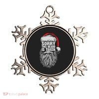 Funny Christmas Sorry This Beard Is Taken Santa Claus Ornament thumb 0