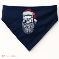 Funny Christmas Sorry This Beard Is Taken Santa Claus USA-Made Doggie Bandana thumb 0
