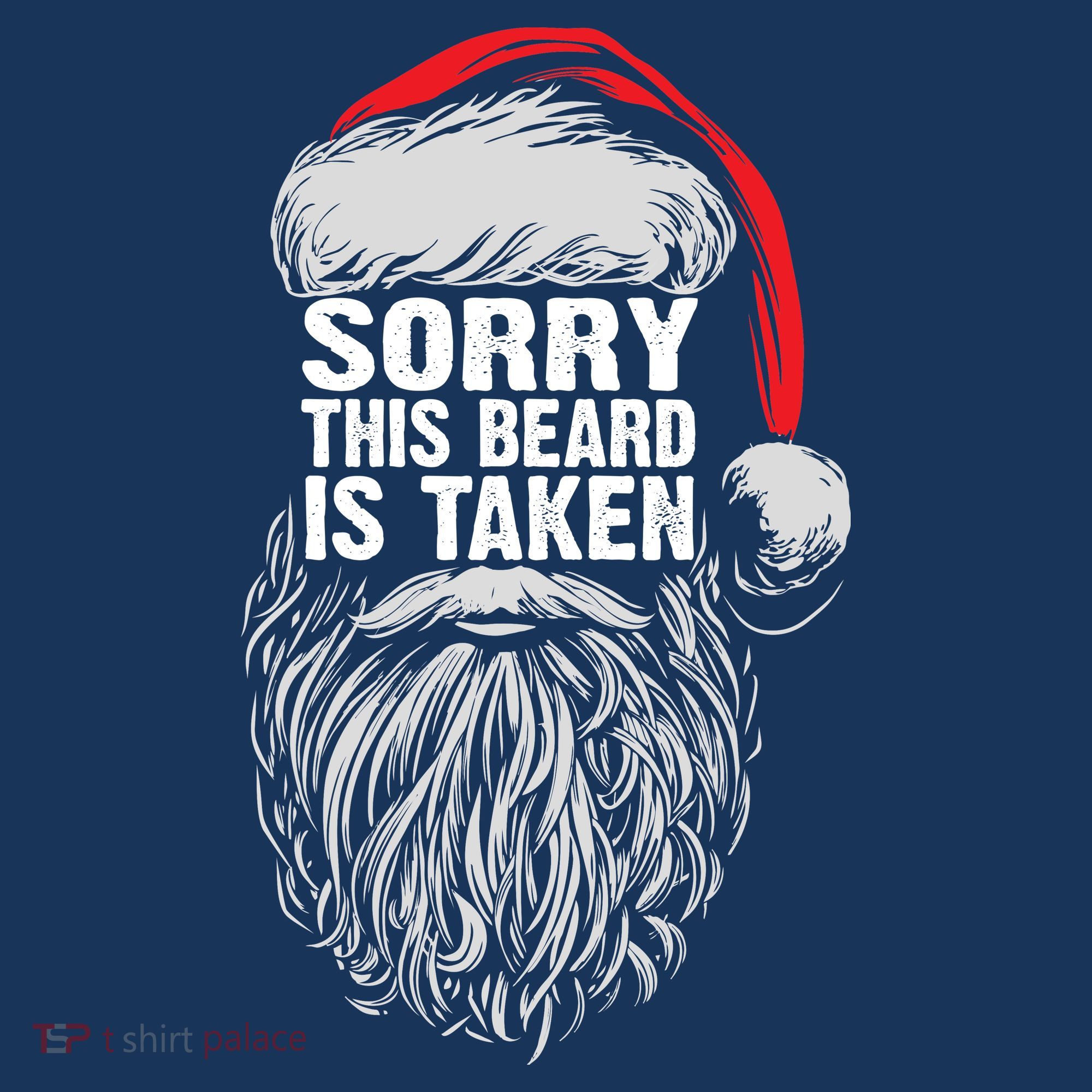 Funny Christmas Sorry This Beard Is Taken Santa Claus Apron