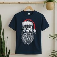 Funny Christmas Sorry This Beard Is Taken Santa Claus T-Shirt thumb 2
