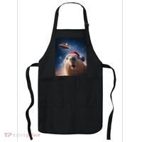 Funny Capybara Selfie Santa Ufo Xmas Christmas Apron thumb 0
