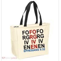 Forgiven Christian Saying Tote Bag thumb 2