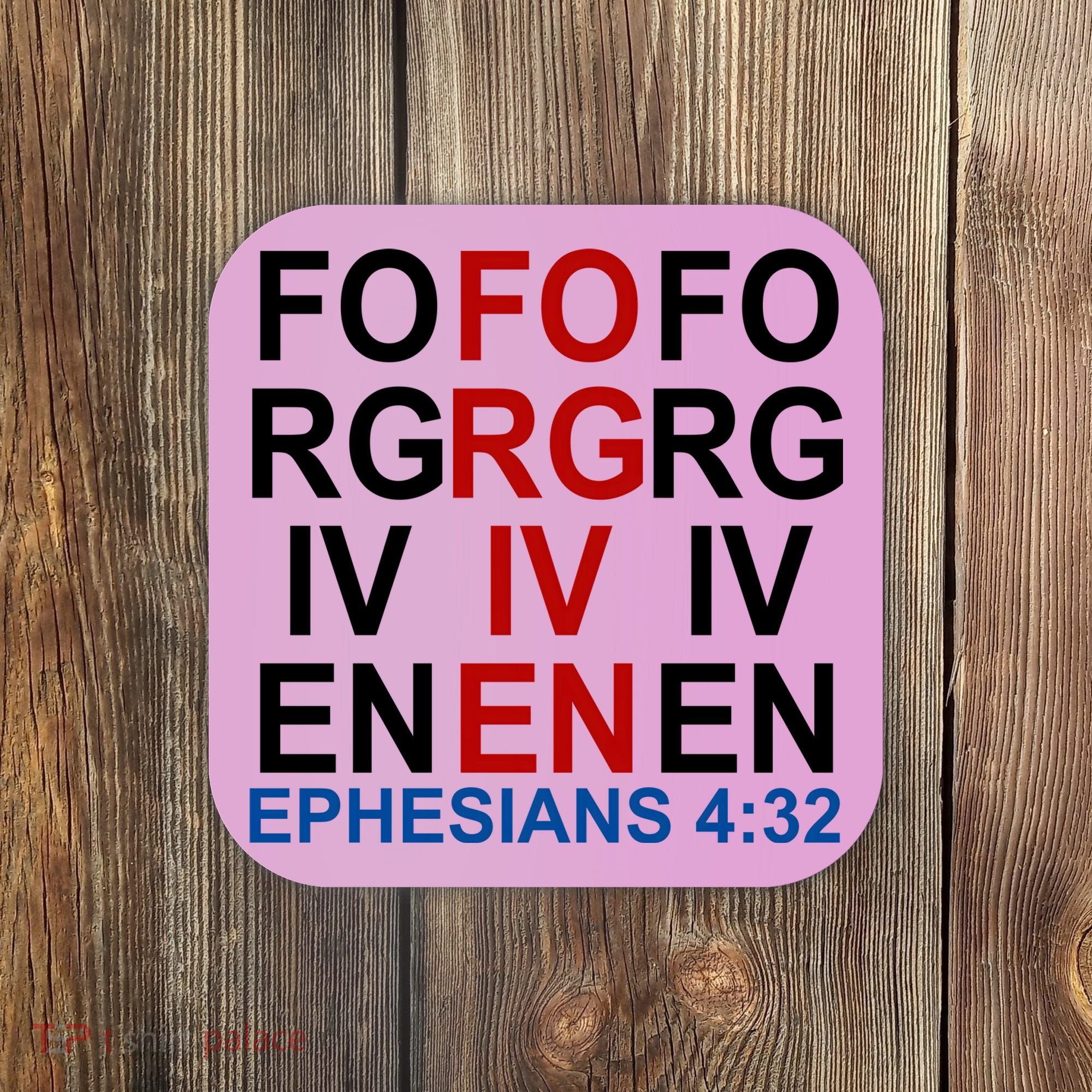 Forgiven Christian Saying Coaster