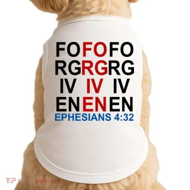 Forgiven Christian Saying Doggie Tank