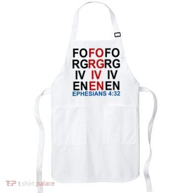 Forgiven Christian Saying Apron