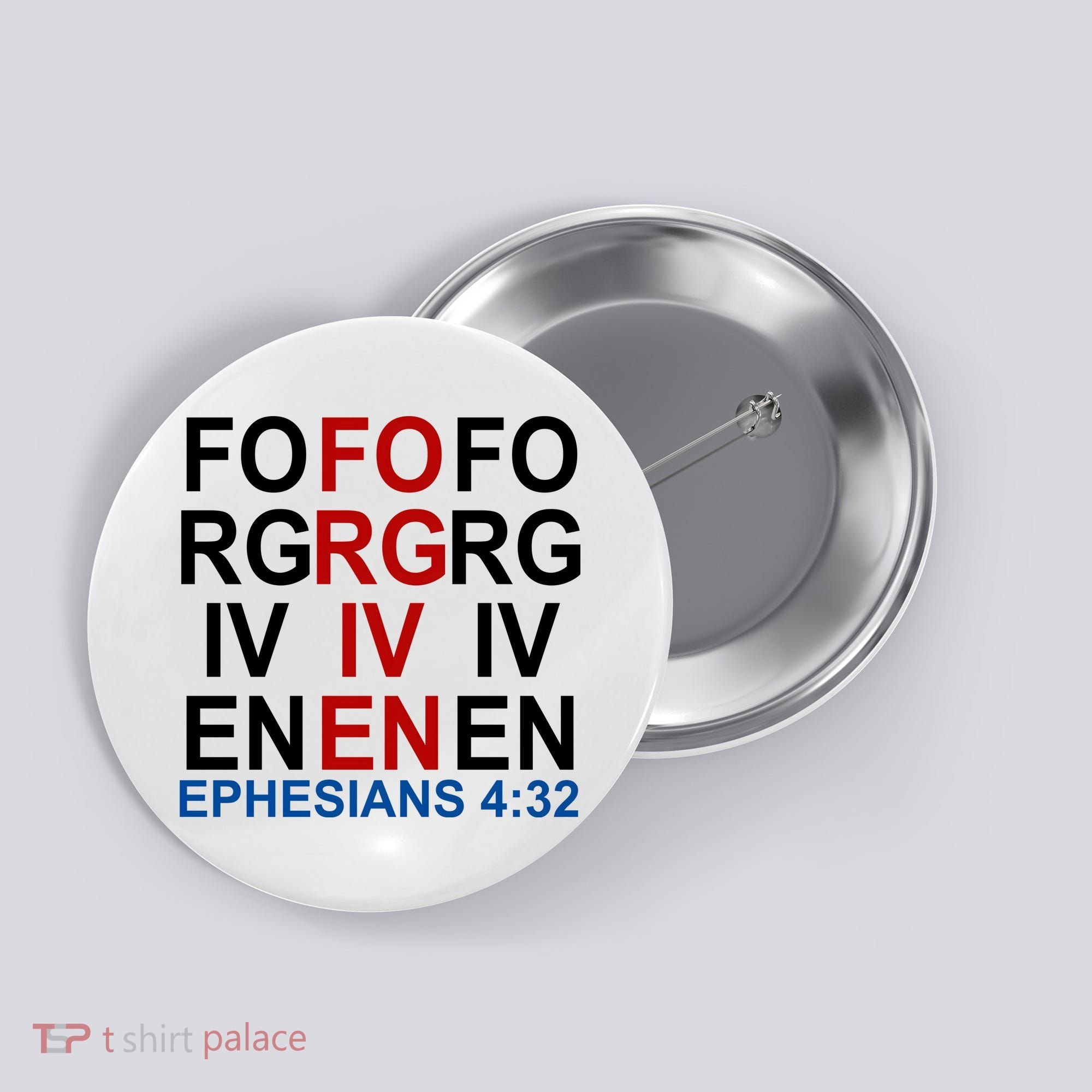 Forgiven Christian Saying Button