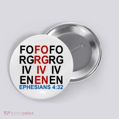 Forgiven Christian Saying Button