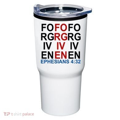 Forgiven Christian Saying Tumbler