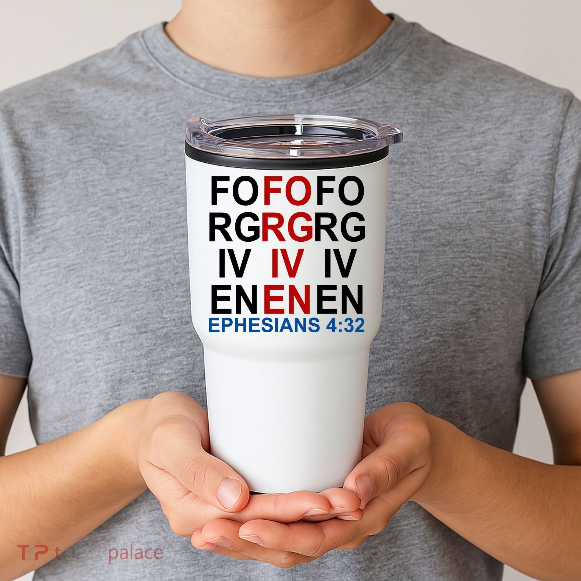 Forgiven Christian Saying Tumbler