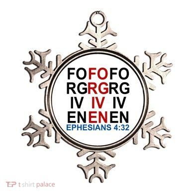 Forgiven Christian Saying Ornament