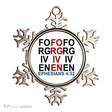 Forgiven Christian Saying Ornament