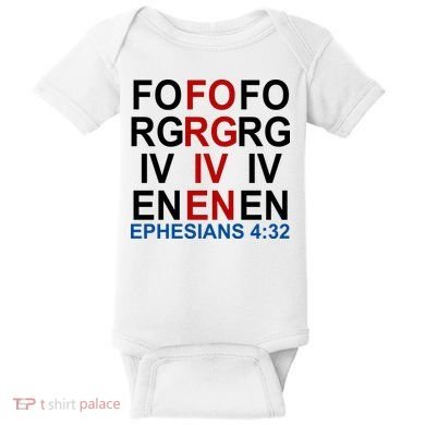 Forgiven Christian Saying Baby Bodysuit