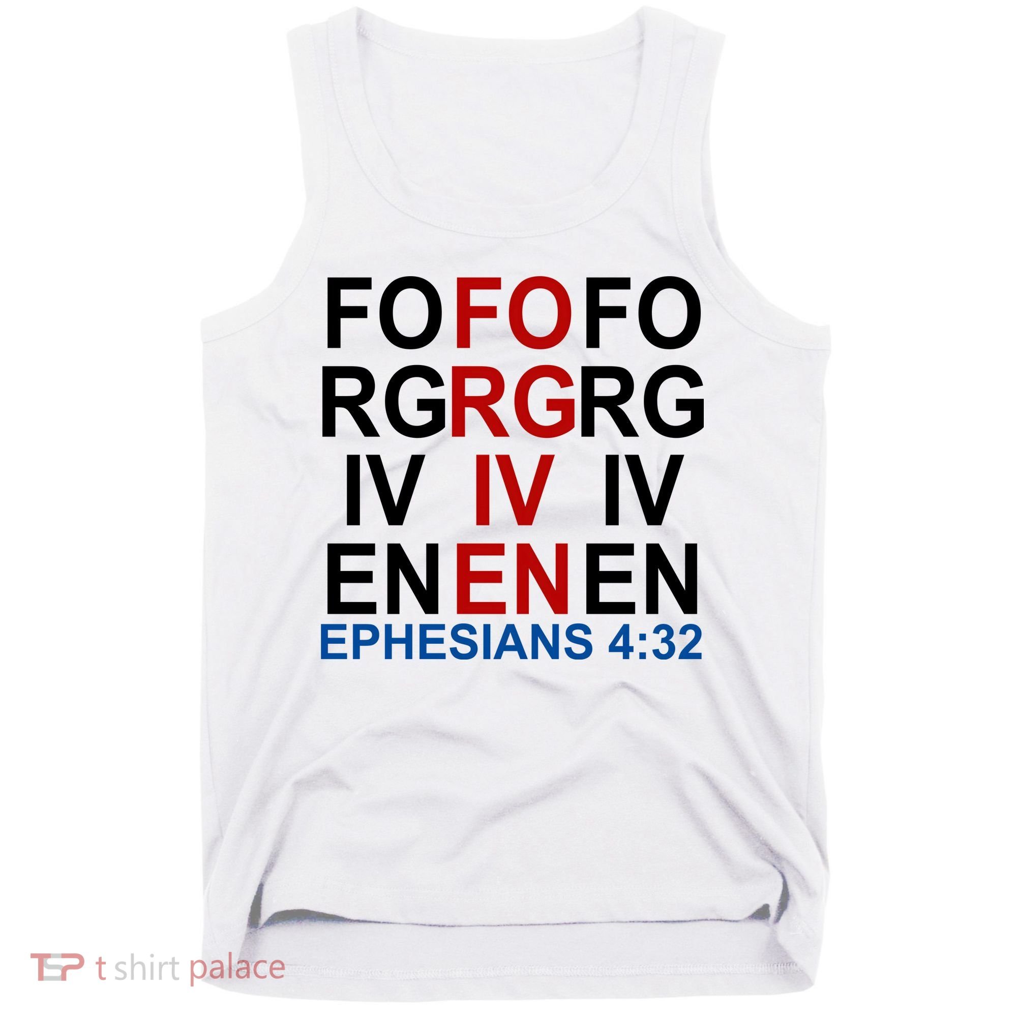 Forgiven Christian Saying Tank Top