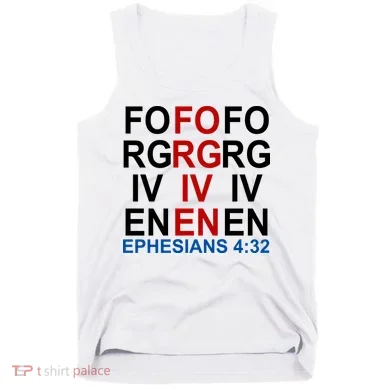Forgiven Christian Saying Tank Top