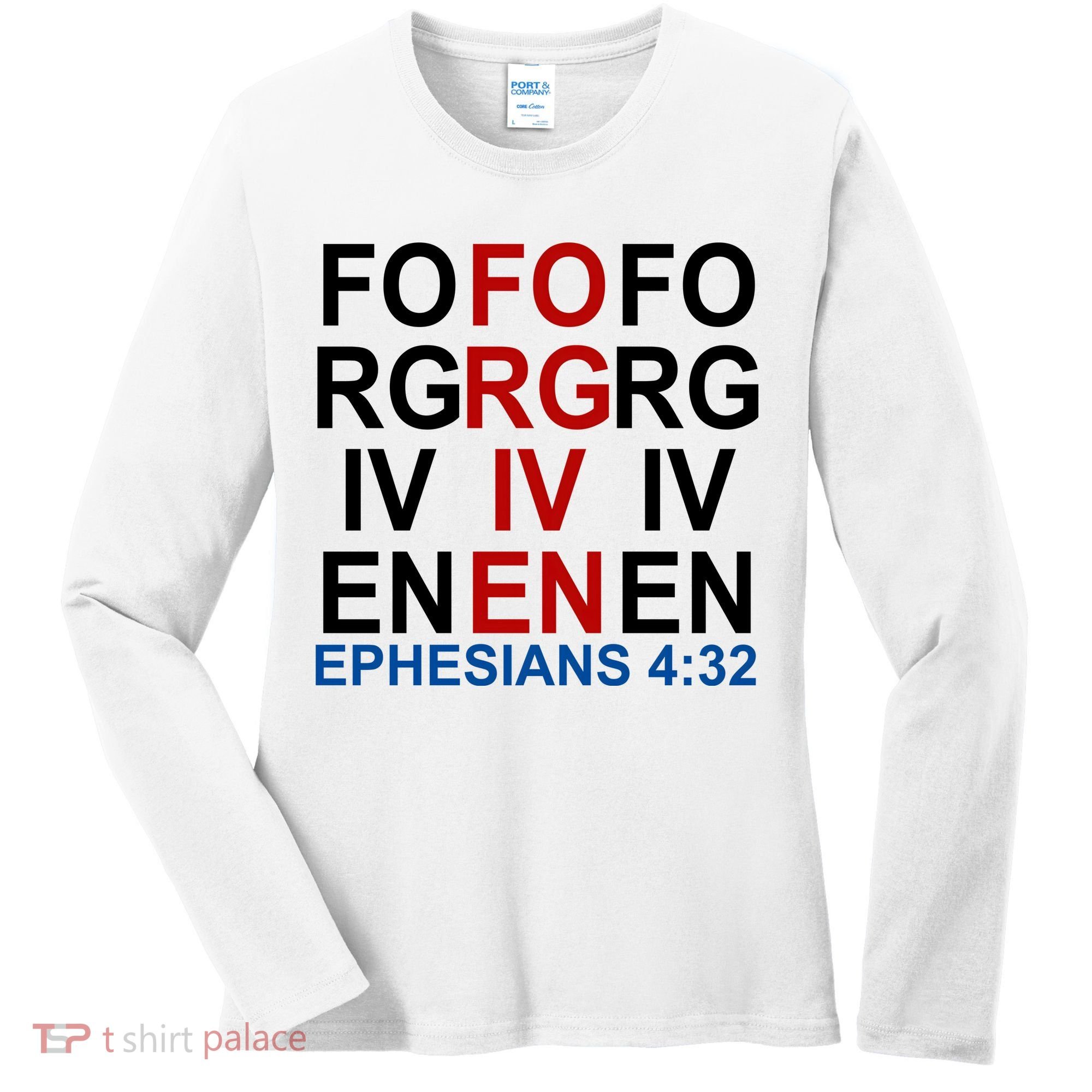 Forgiven Christian Saying Women's Long Sleeve Shirt