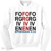 Forgiven Christian Saying Kids Sweatshirt thumb 0