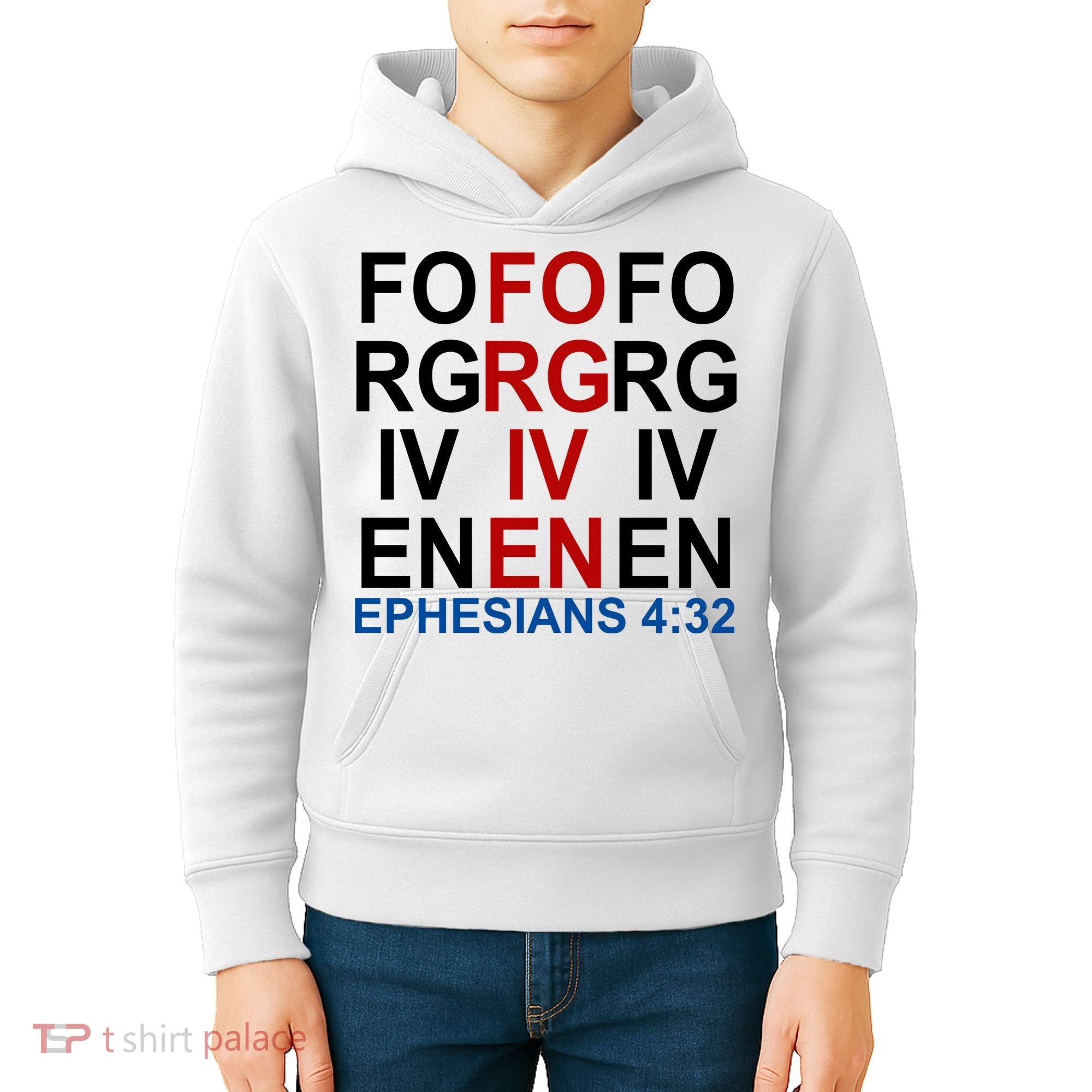 Forgiven Christian Saying Kids Hoodie