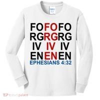 Forgiven Christian Saying Kids Long Sleeve Shirt thumb 0