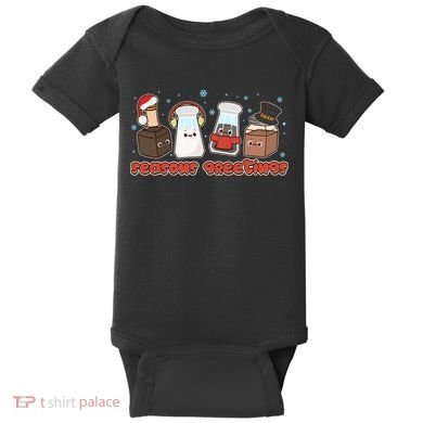 Funny Christmas Seasons Greeting Baby Bodysuit