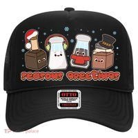 Funny Christmas Seasons Greeting Hat thumb 0