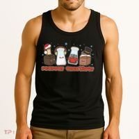Funny Christmas Seasons Greeting Tank Top thumb 3
