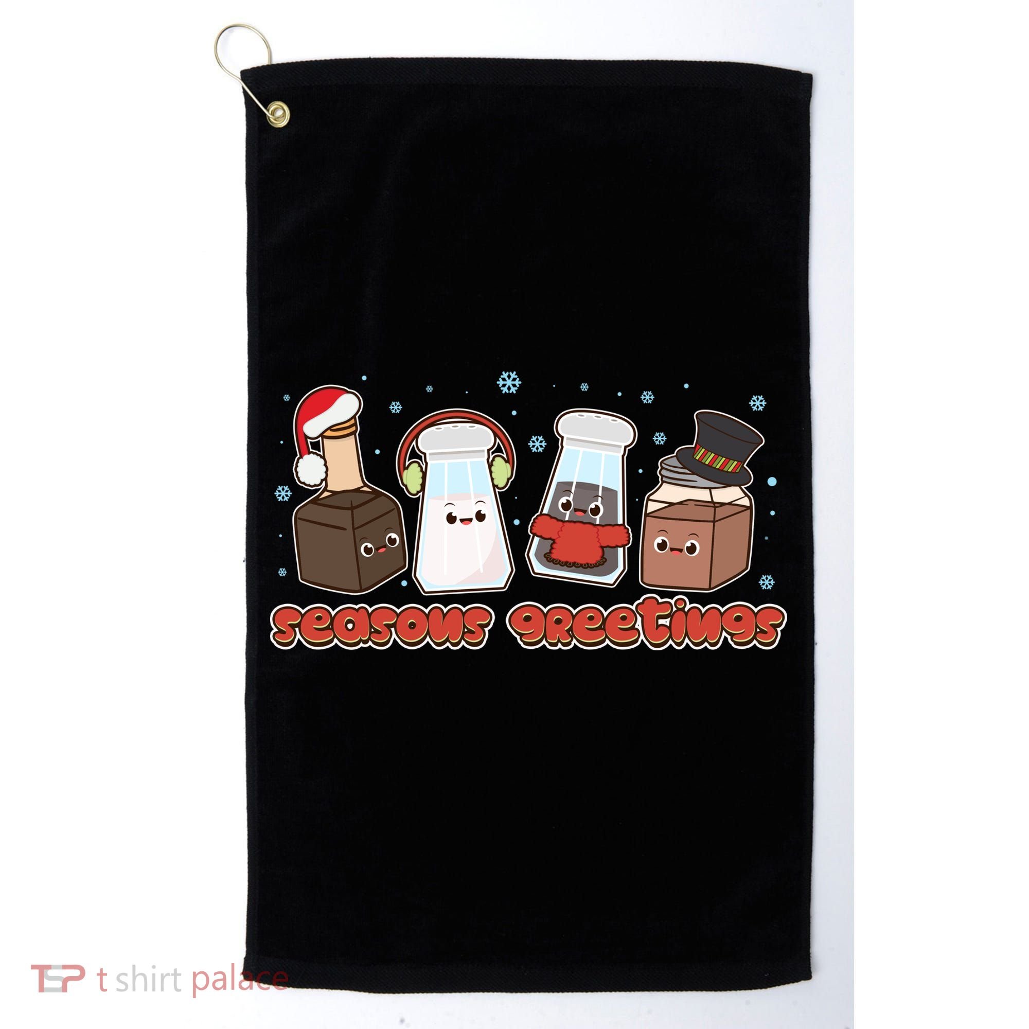Funny Christmas Seasons Greeting Golf Towel