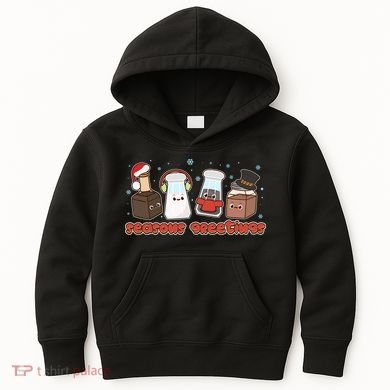Funny Christmas Seasons Greeting Kids Hoodie