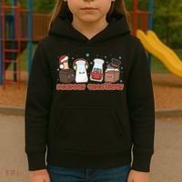 Funny Christmas Seasons Greeting Kids Hoodie thumb 3