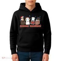 Funny Christmas Seasons Greeting Kids Hoodie thumb 4