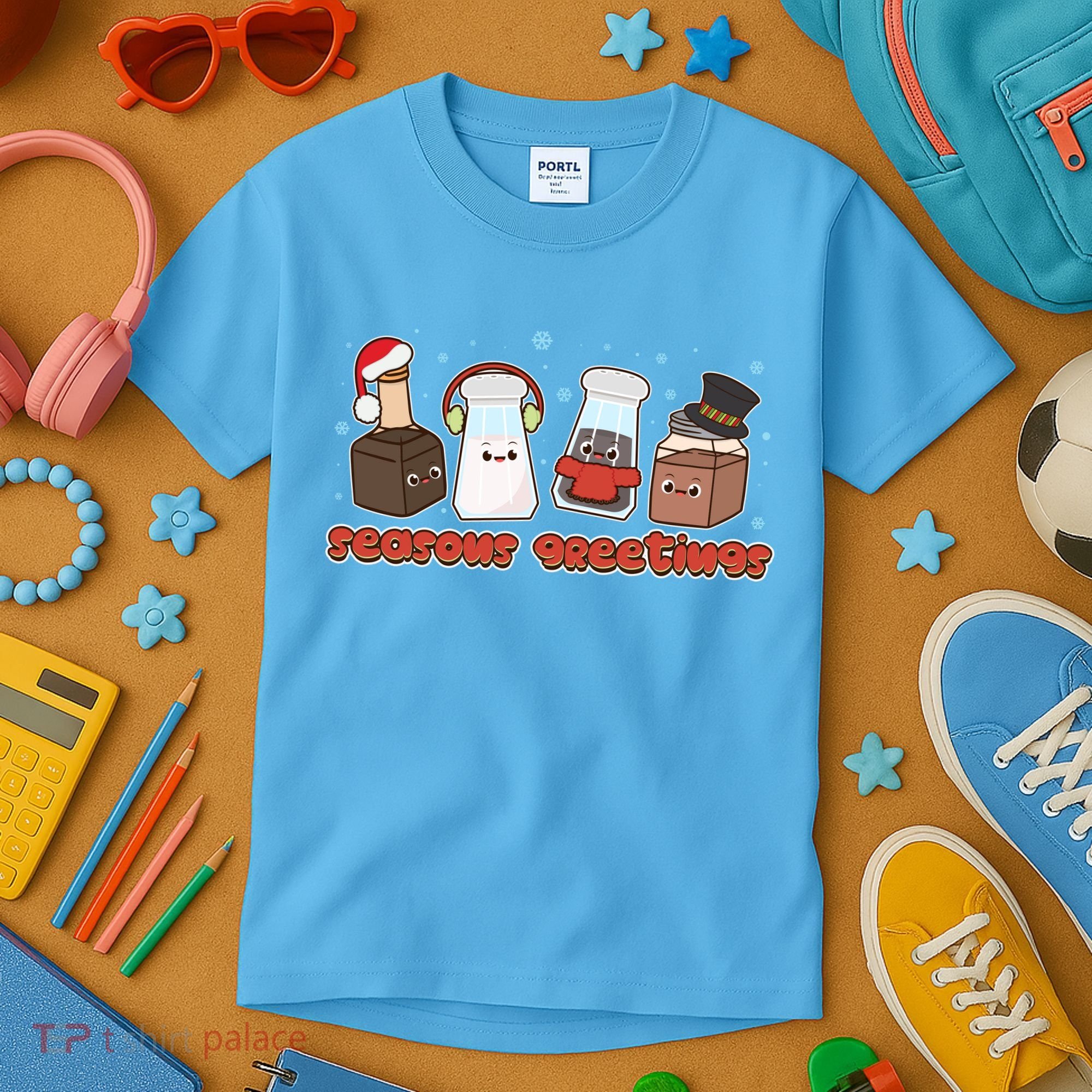 Funny Christmas Seasons Greeting Kids T-Shirt