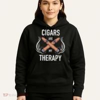 Funny Cigar Smoker Cigars Are My Therapy Gift Hoodie thumb 5