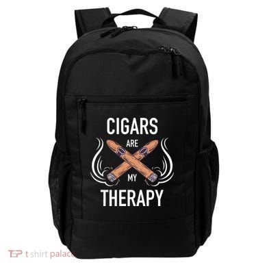 Funny Cigar Smoker Cigars Are My Therapy Gift Backpack