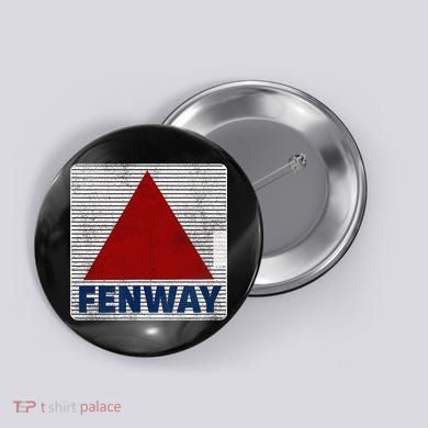 Fenway Citgo Sign Boston Retro Graphic  Button