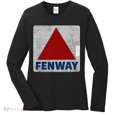 Fenway Citgo Sign Boston Retro Graphic  Women's Long Sleeve Shirt
