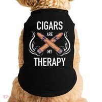 Funny Cigar Smoker Cigars Are My Therapy Gift Doggie Tank thumb 0