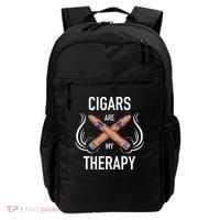 Funny Cigar Smoker Cigars Are My Therapy Gift Backpack thumb 0
