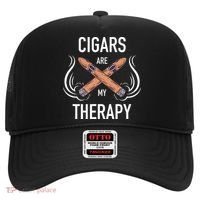 Funny Cigar Smoker Cigars Are My Therapy Gift Hat thumb 0