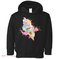 Fun Colorful Summer Time Vanilla Ice Cream Toddler Hoodie thumb 0
