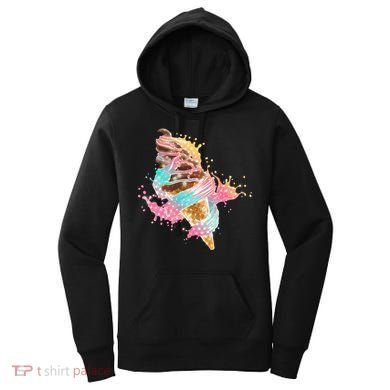 Fun Colorful Summer Time Chocolate Ice Cream Women's Hoodie