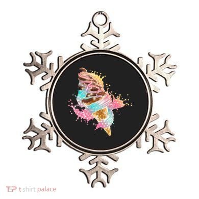 Fun Colorful Summer Time Chocolate Ice Cream Ornament