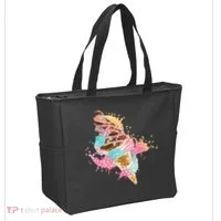 Fun Colorful Summer Time Chocolate Ice Cream Tote Bag thumb 2