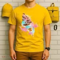 Fun Colorful Summer Time Chocolate Ice Cream T-Shirt thumb 6